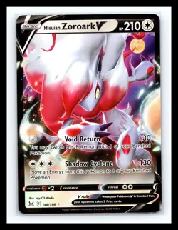 💥 Hisuian Zoroark V 146/196 Pokemon Lost Origin Ultra Rare Holo - Image 1