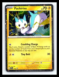 💥 Pachirisu | SVP 158 | Black Star Promo Holo | Pokemon Surging Sparks 2024 - Image 1