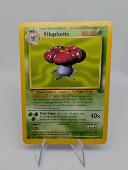 Vileplume 31/64 - Vintage Non Holo Rare Jungle Set Pokemon Card WOTC 1999 - LP - Image 1