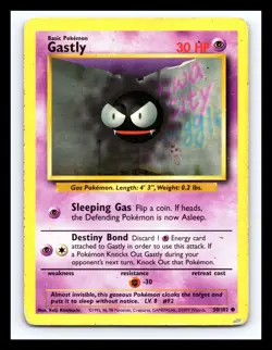 💥 Gastly | Pokemon TCG 1999 | (Shadowless Set) Non Holo Vintage # 50/102 - Image 1