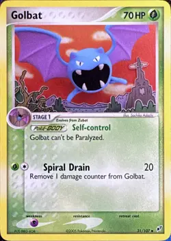 Golbat 31/107 Uncommon Deoxys Pokemon Near Mint - Image 1