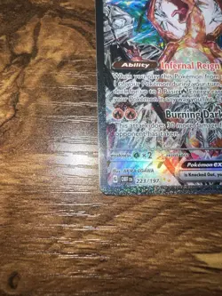 Pokemon TCG Obsidian Flames Charizard EX Card 223/197 Near Mint Condition - Image 3