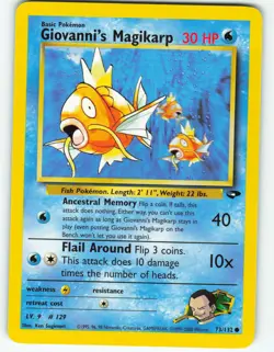 Giovanni's Magikarp - 73/132 Gym Challenge - Pokemon TCG - 2000 - Image 1