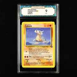 TQG 9 MINT 1999 Pokemon ENG Cubone #50/64 C - Image 1