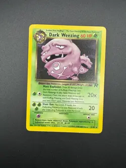 Pokemon Dark Weezing (31) Unlimited Rare Team Rocket 31/82 NM - Image 1