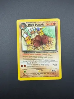 Pokemon Dark Dugtrio (23) Unlimited Rare Team Rocket 23/82 NM - Image 1