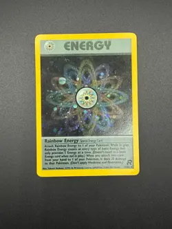 Pokemon Rainbow Energy (17) Unlimited Holo Holo Rare Team Rocket 17/82 NM - Image 1
