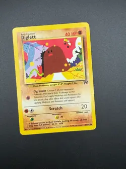 Pokemon Diglett Unlimited Common Team Rocket 52/82 NM - Image 1