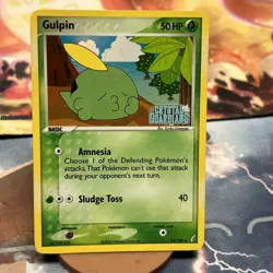 Pokemon TCG Card 2006 EX Crystal Guardians - Gulpin 33/100 Reverse Holo - Image 1