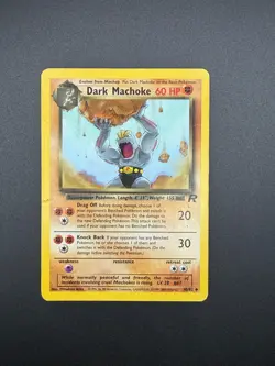 Pokemon Dark Machoke Unlimited Uncommon Team Rocket 40/82 NM - Image 1