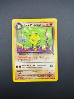 Pokemon Dark Primeape Unlimited Uncommon Team Rocket 43/82 NM - Image 1
