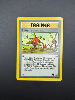 Pokemon Digger (Rocket's Secret Machine) Unlimited Uncommon Team Rocket 75/82 NM - Image 1