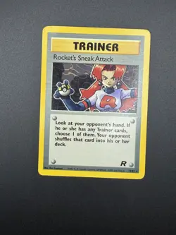 Pokemon Rocket's Sneak Attack (72) Unlimited Rare Team Rocket 72/82 MP - Image 1