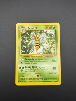 Pokemon Beedrill Rare Base Set 017/102 LP - Image 1