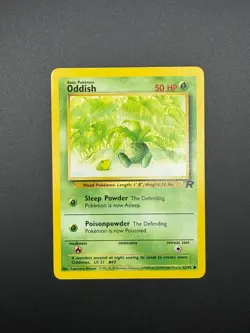 Pokemon Oddish Unlimited Common Team Rocket 63/82 NM - Image 1
