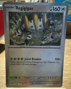 Regigigas 086/131 Uncommon Prismatic Evolutions Pokemon Masterball Holo NM - Image 1