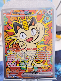 Meowth ex 121/088 Special Illustration Rare - Perfect Order SIR Pokemon NM - Image 1