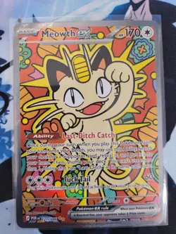 Meowth ex 121/088 Special Illustration Rare - Perfect Order SIR Pokemon NM - Image 3