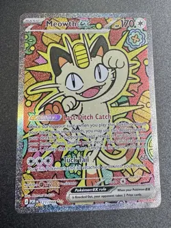 Meowth ex 121/088 ENGLISH Special Illustration Rare - Perfect Order SIR Pokemon - Image 2