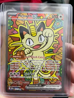 Meowth ex 121/088 ENGLISH Special Illustration Rare - Perfect Order SIR Pokemon - Image 2