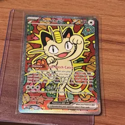 Pokemon TCG Perfect Order Meowth Ex 121 /088 SIR Special Illustration Rare Holo - Image 1