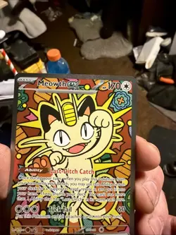 Meowth ex 121/088 ENGLISH Special Illustration Rare - Perfect Order SIR Pokemon - Image 3