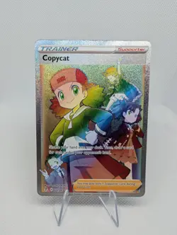 Copycat 222/203 Rainbow Rare Trainer Evolving Skies Pokemon TCG Card - NM - Image 1