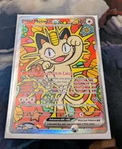 Pokemon TCG Perfect Order Meowth Ex 121 /088 SIR Special Illustration Rare Holo - Image 1