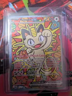Pokemon TCG Perfect Order Meowth Ex 121 /088 SIR Special Illustration Rare Holo - Image 3