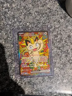 Pokemon TCG : Perfect Order - Meowth Ex 121/088 Special Illustration Rare SIR - Image 1