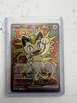 Pokemon TCG : Perfect Order - Meowth Ex 121/088 Special Illustration Rare SIR - Image 1