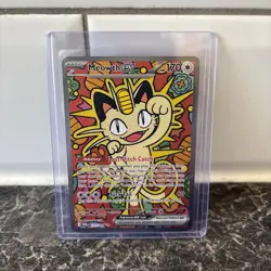 Pokemon TCG : Perfect Order - Meowth Ex 121/088 Special Illustration Rare SIR - Image 1