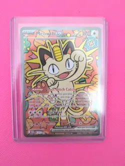 Pokemon TCG Meowth ex 121/088 Special Illustration Rare Perfect Order SIR - Image 1