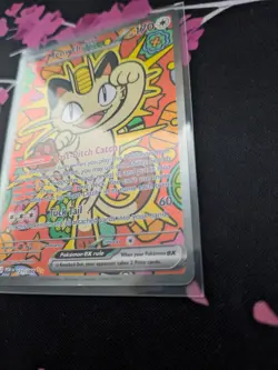 Pokemon TCG Meowth ex 121/088 Special Illustration Rare Perfect Order SIR - Image 3