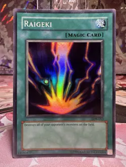 Raigeki Original Print Super Rare Unlimited Edition - LOB-053 - VLP/LP - YuGiOh! - Image 1