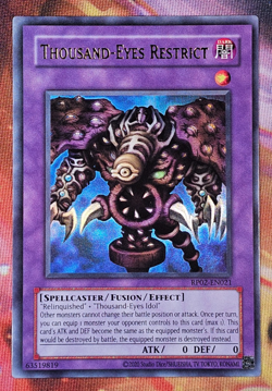 Yu-Gi-Oh! Thousand-Eyes Restrict RP02-EN021 - Ultra Rare Unlimited Reprint NM 👁 - Image 1