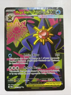 Mega Starmie ex 102/088 Ultra Rare Perfect Order Pokemon Near Mint - Image 1