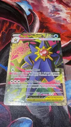 Pokemon TCG Mega Starmie EX 102/088 Perfect Order Full Art Ultra Rare Near Mint - Image 1