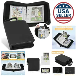 PVC-Free PU Leather Trading Card Album - 80 Side Loading Pockets - Image 1
