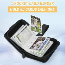 PVC-Free PU Leather Trading Card Album - 80 Side Loading Pockets - Image 5
