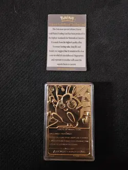 Pokemon Jigglypuff 23K Gold Burger King Certificate of Authenticity Card - Image 1