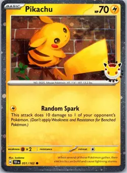 Pikachu (Pokemon Day 2026) 051/162 Holo Miscellaneous Cards & Products NM - Image 1