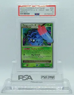 POKEMON ARCEUS TANGROWTH LV X #99 ULTRA RARE HOLO FOIL CARD PSA 8 NM-MT #* - Image 2