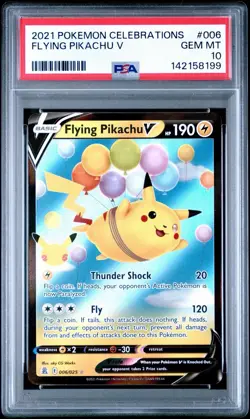 Flying Pikachu V 006/025 Pokemon Celebrations Card - PSA 10 GEM MT - Image 1