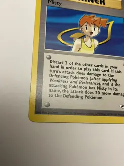 Misty 102/132 VLP / NM - RARE Gym Heroes Pokemon Card Unlimited - Image 4
