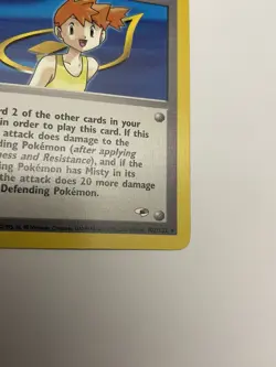 Misty 102/132 VLP / NM - RARE Gym Heroes Pokemon Card Unlimited - Image 5