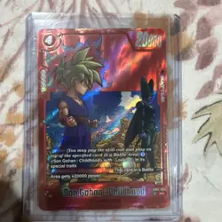 Son Gohan Childhood SB02-086 Foil Rare Battle Card Dragon Ball Super 20000 Power - Image 1