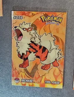 GROWLITHE X ARCANINE - POKEMON RARE 3D EVOLUTION CCG HOLO CARD - Image 2