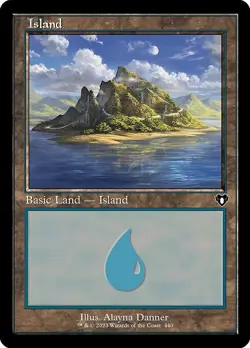 MTG ISLAND 440 FOIL EXC - ISOLA - CMM X EN - MAGIC - Image 1