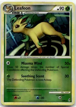 Leafeon 13/95 Holo Rare Call of Legends Pokemon Reverse Holo Near Mint - Image 1